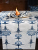 French Home Tropical Garden Table Runner - Indigo and Sky
