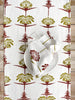 French Home Tropical Garden Table Runner - Crimson and Chartreuse