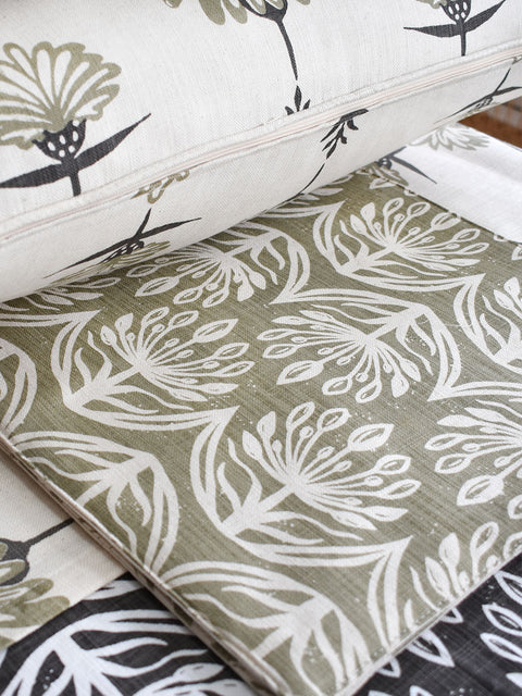 French Home Set of 4 Botanical Placemats - Sage