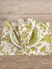 French Home Set of 4 Honeysuckle Placemats - Chartreuse