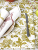 French Home Set of 4 Honeysuckle Placemats - Chartreuse
