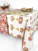 French Home Tropical Garden 59" x 98" Tablecloth - Crimson & Chartreuse