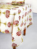 French Home Tropical Garden 59" x 98" Tablecloth - Crimson & Chartreuse