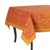 French Home Linen 71" x 112" Renaissance Tablecloth - Warm Sienna and Saffron