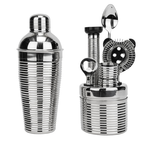 French Home 7-Piece Stainless-Steel Barware Set