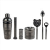 French Home 7-Piece Black Barware Set