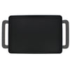 Chasseur French Rectangular Enameled Cast Iron Griddle, 14-inch, Caviar Grey
