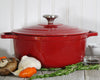 Chasseur 3.25-quart Caviar-Grey or Red Enameled Cast Iron Round Dutch Oven (CI_3722)