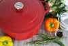 Chasseur French Enameled Cast Iron Round Dutch Oven, 6.25-quart, Red