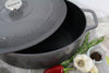 Chasseur French Enameled Cast Iron Oval Dutch Oven, 6-quart, Caviar Grey