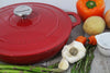 Chasseur French Enameled Cast Iron Braiser with Lid, 1.8-quart, Red