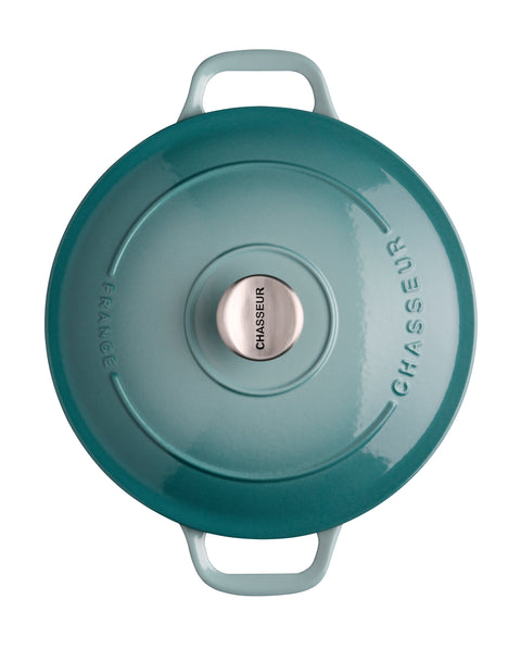 Chasseur French Enameled Cast Iron Round Dutch Oven, 4.2-quart, Quartz Blue