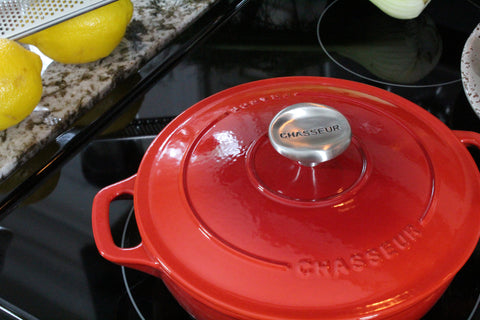 Chasseur French Enameled Cast Iron Braiser with Lid, 1.4-quart, Red (CI_4920R)