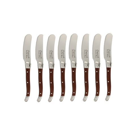French Home Laguiole Spreaders, Set of 8, Pakkawood