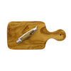 French Home Olive Wood 11-inch Cutting board with a Laguiole Pocket Knife with Cork Screw