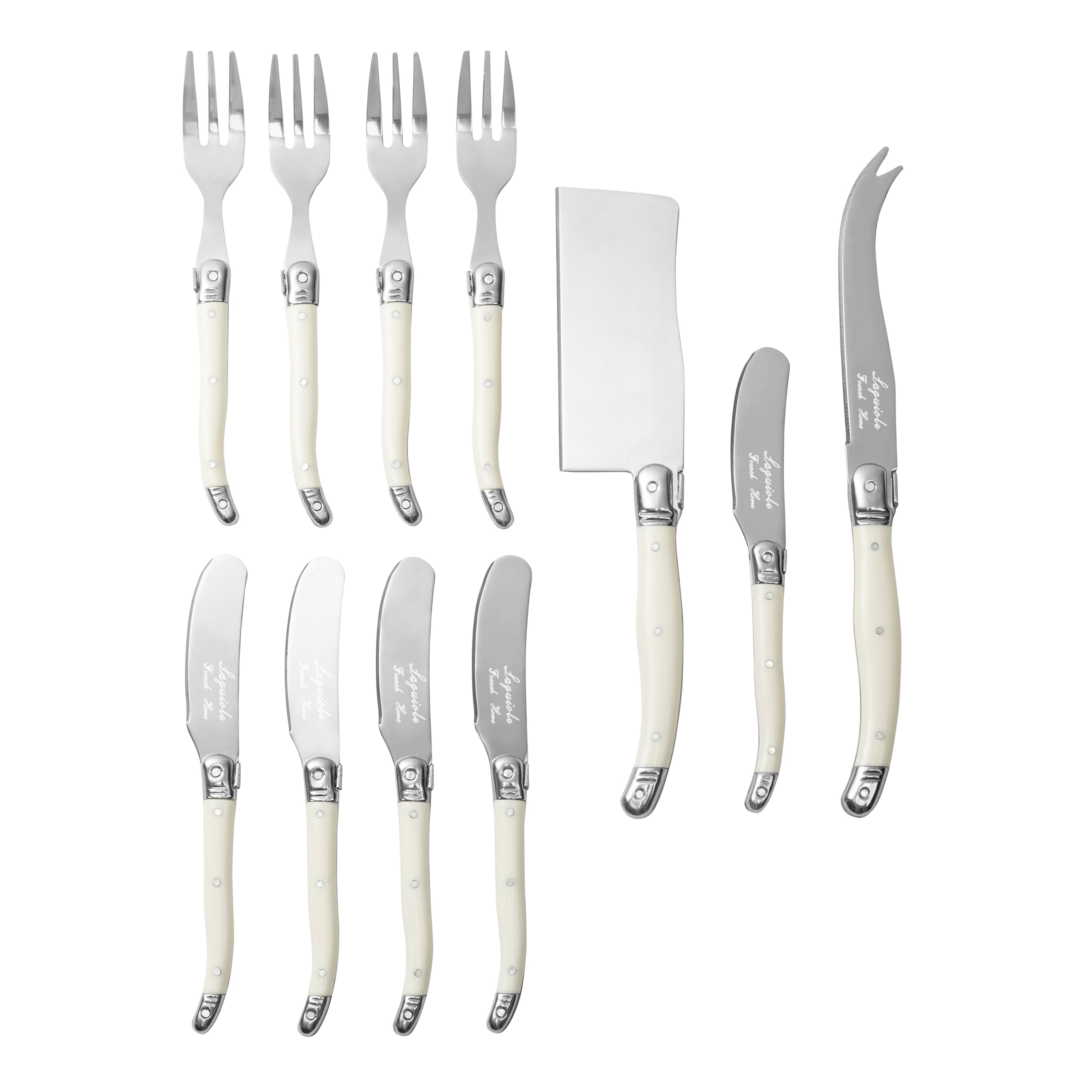 French Home Laguiole Ultimate 11-Piece Charcuterie Set with Faux Ivory