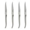 French Home Set of 4 Laguiole Connoisseur Stainless Steel Steak Knives