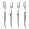 French Home Set of 4 Laguiole Connoisseur Stainless Steel Steak Forks
