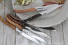 French Home Set of 6 Laguiole Connoisseur Assorted Wood Steak Knives(LG006)