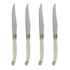 French Home Set of 4 Laguiole Faux Ivory Steak Knives