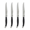 French Home Set of 4 Laguiole Black Steak Knives