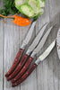 French Home Set of 4 Laguiole Pakkawood Steak Knives