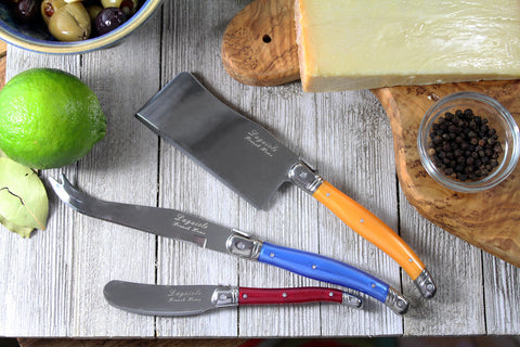 French Home 3 Piece Laguiole Cheese Set - Multi Color
