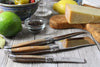 French Home 3 Piece Laguiole Connoisseur Olive Wood Cheese Set