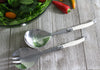 French Home 2 Piece Laguiole Faux Ivory Salad Servers