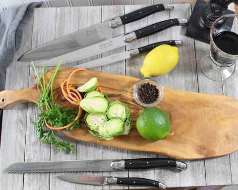 French Home 5 Piece Laguiole Kitchen Knife Set