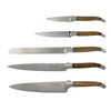 French Home Laguiole Connoisseur Olivewood 5 Piece Kitchen Knife Set plus Magnetic Display