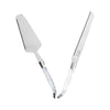 French Home Connoisseur Laguiole 2-Piece Cake and Pie Server Set with Pearl White Handles