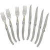 French Home 8 Piece Laguiole Stainless Steel Steak Knife and Fork Set