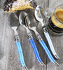 French Home Set of 4 Laguiole Shades of Blue Coffee Spoons