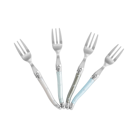 French Home Laguiole Cake Forks, Set of 4 - Mother of Pearl