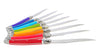 French Home Set of 8 Laguiole Steak Knives, Rainbow Colors