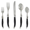 French Home Laguiole 20 Piece Stainless Steel Flatware Set, Service for 4, Black