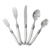French Home Laguiole 20 Piece Stainless Steel Flatware Set, Service for 4, Pearl White