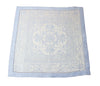 French Home Linen Set of 6 Astra Napkins - Ivory and Light Blue
